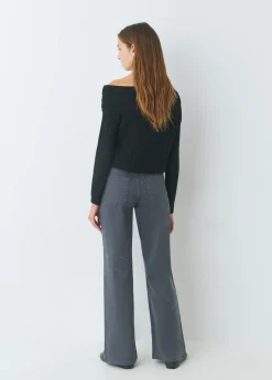 Pantalones*Brownie Pantalón recto estrellas Gris