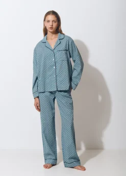 Ropa Interior*Brownie Pijama largo estampado Gris