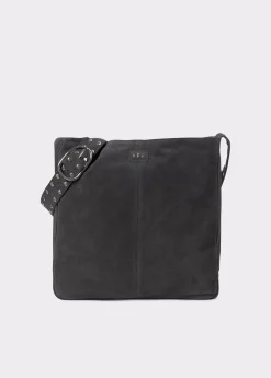 Bolsos*Brownie Shopper piel correa tachas Gris