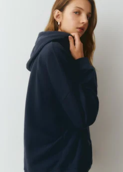 Sudaderas*Brownie Sudadera con capucha y bordado Azuloscuro