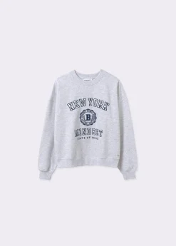 Sudaderas*Brownie Sudadera gris vigore bordado Grisvigore