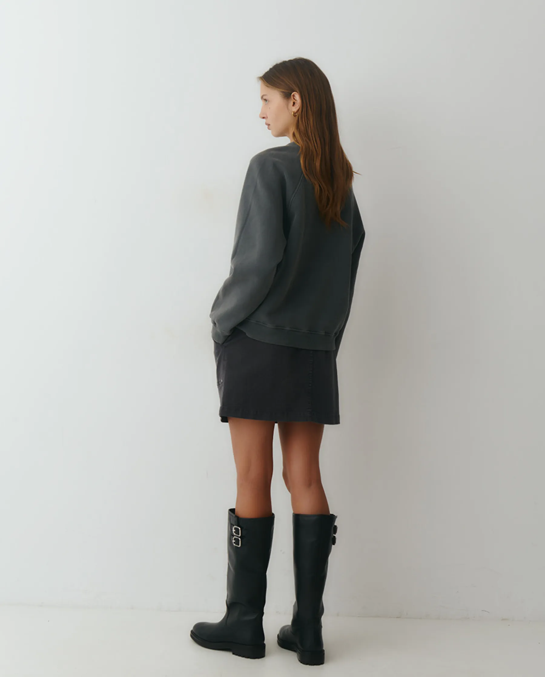 Sudaderas*Brownie Sudadera print posicional foil Grisoscuro