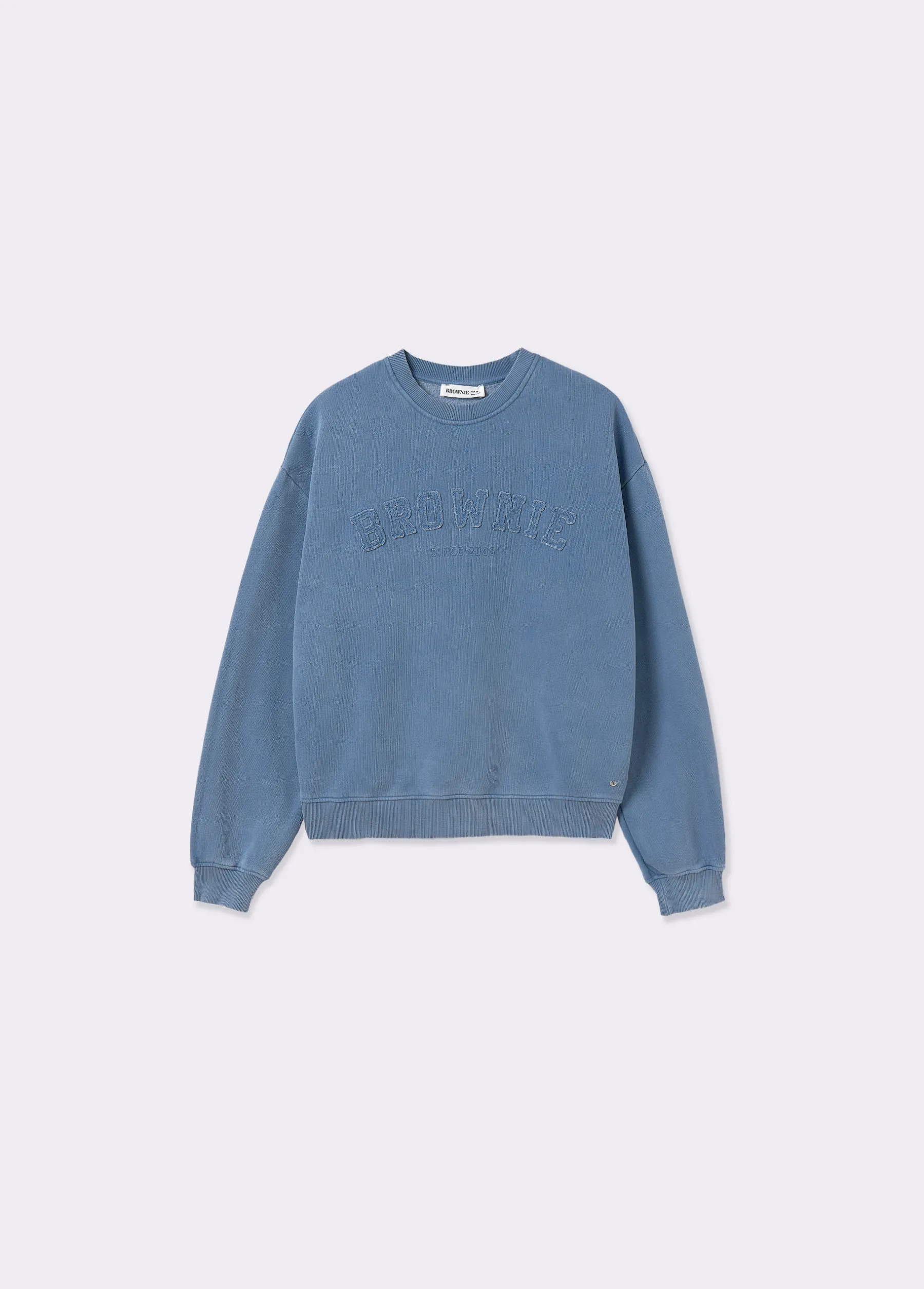 Sudaderas*Brownie Sudadera texto desflecado Azul