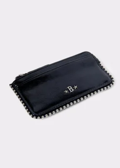 Monederos*Brownie Tarjetero tachitas Negro