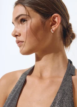 Camisetas Y Tops*Brownie Top halter cortina Grismedio