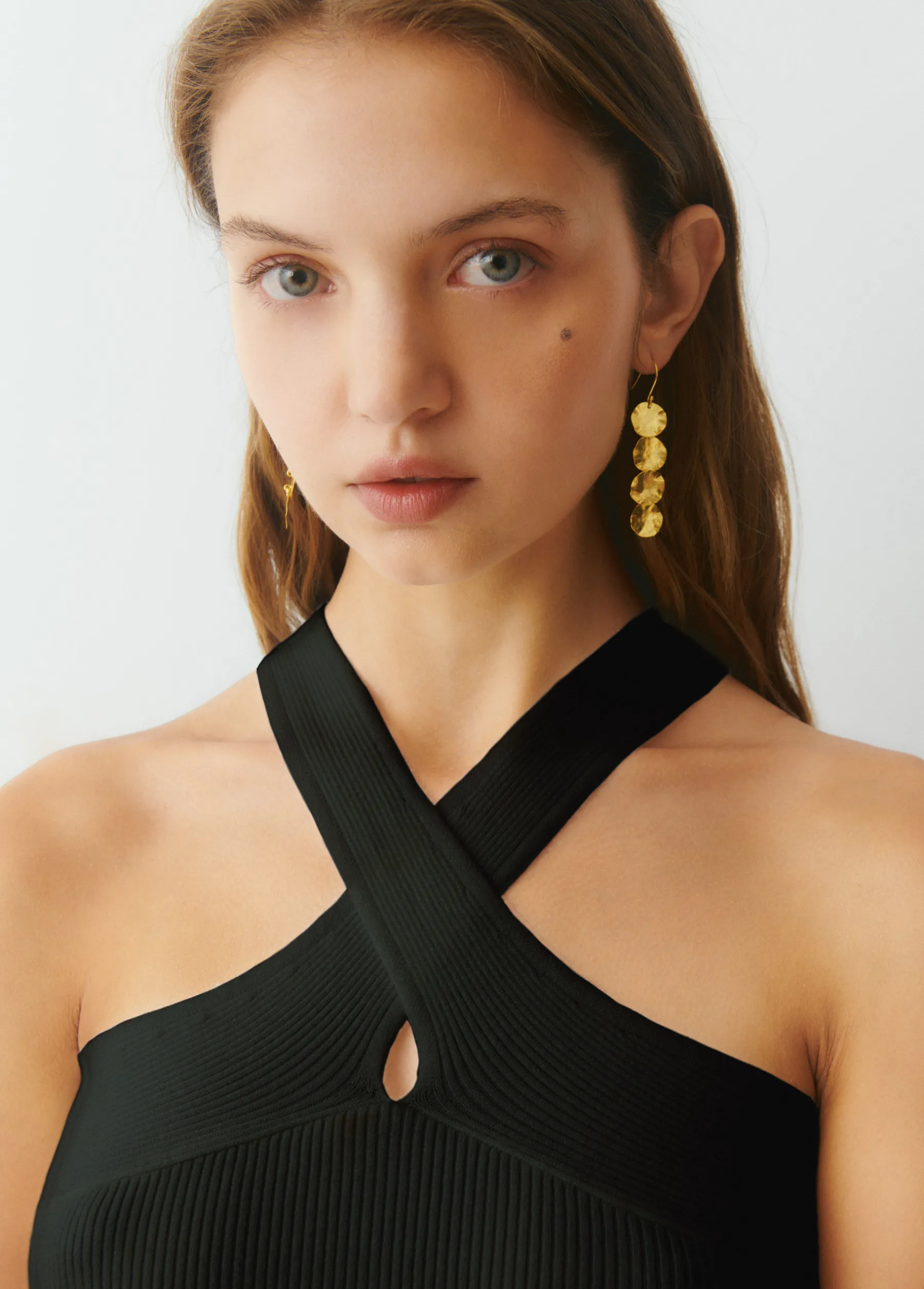 Camisetas Y Tops*Brownie Top punto cruzado Negro