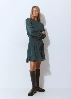 Vestidos Y Monos|Total Look*Brownie Vestido goma cintura detalle tachas