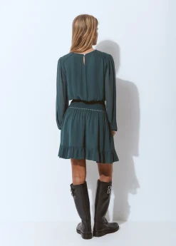 Vestidos Y Monos|Total Look*Brownie Vestido goma cintura detalle tachas