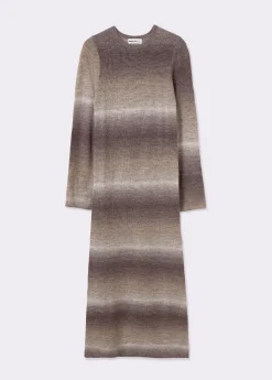 Vestidos Y Monos|Punto*Brownie Vestido largo space dyed Marron