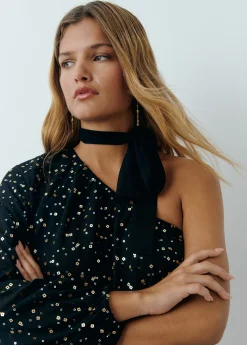 Vestidos Y Monos*Brownie Vestido lentejuelas Negro