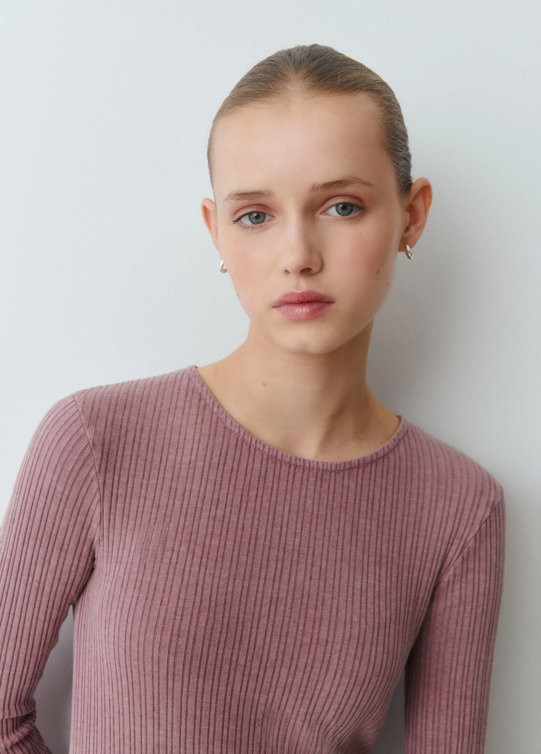 Vestidos Y Monos*Brownie Vestido midi canalé Rosado