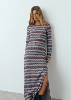 Vestidos Y Monos*Brownie Vestido raya hilo metalizado Rosado