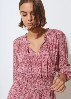 Vestidos Y Monos*Brownie Vestido smock estampado Teja