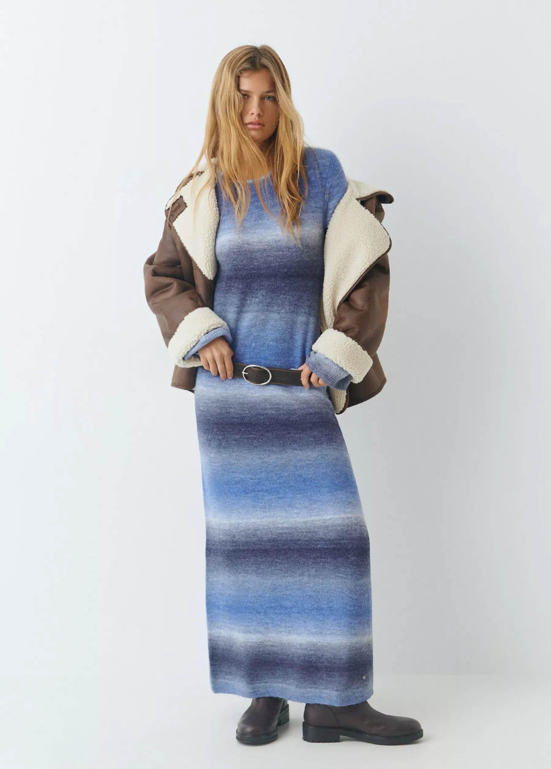 Vestidos Y Monos|Punto*Brownie Vestido space dyed Azul