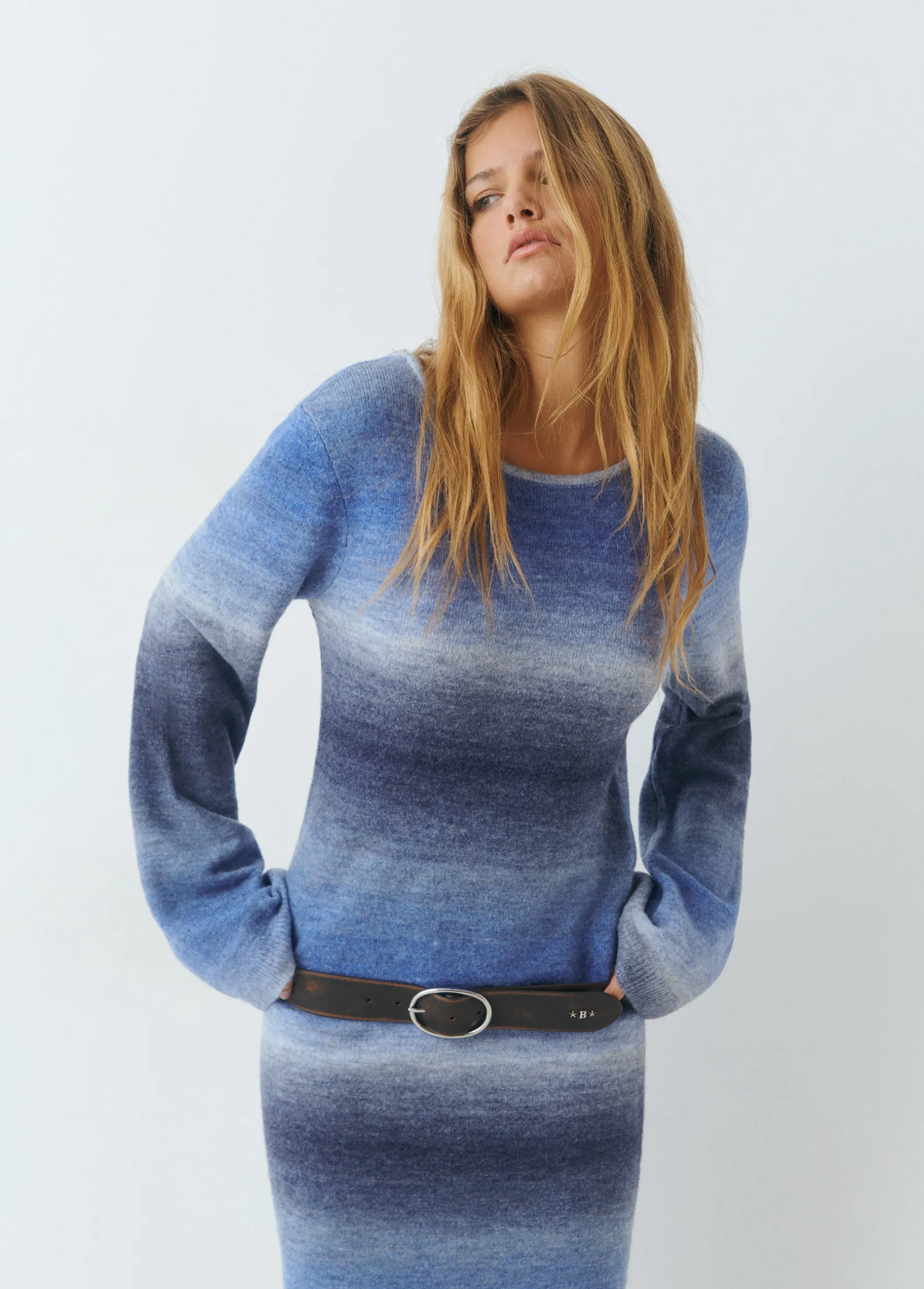 Vestidos Y Monos|Punto*Brownie Vestido space dyed Azul