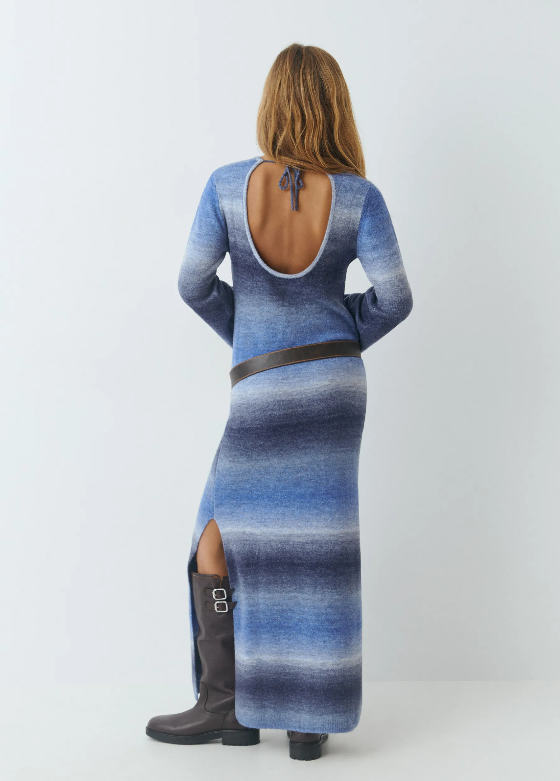 Vestidos Y Monos|Punto*Brownie Vestido space dyed Azul