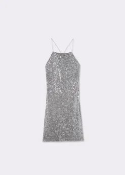 Vestidos Y Monos*Brownie Vestido tirantes lentejuelas plateadas Plata